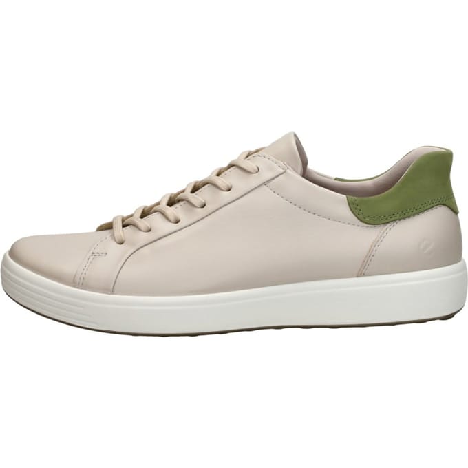 Ecco Soft 7 Slip Lace Sneakers Laag - Gebroken wit