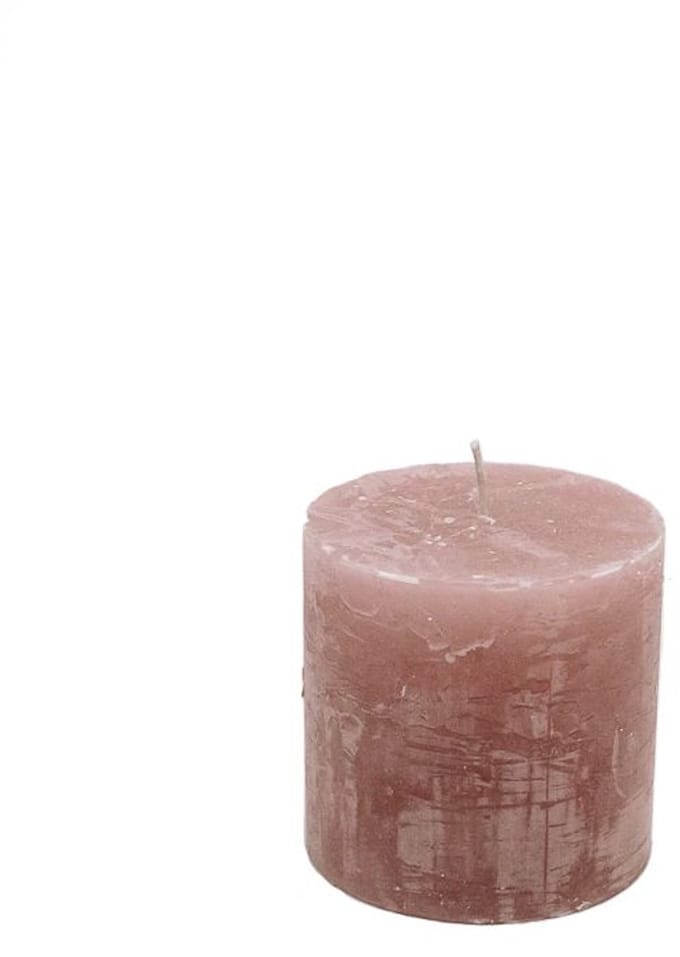 Stompkaars - stompkaars | antique pink | ø10x10 cm - roze - ø10x10x doos van 6 stuks