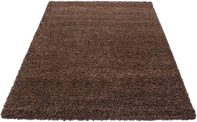 Hoogpolig vloerkleed Life - bruin - 80x150 cm
