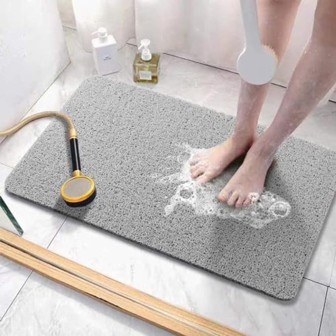 PromoHome Badkamermat - Antislip, Comfortabel, Sneldrogend - 40x80 cm