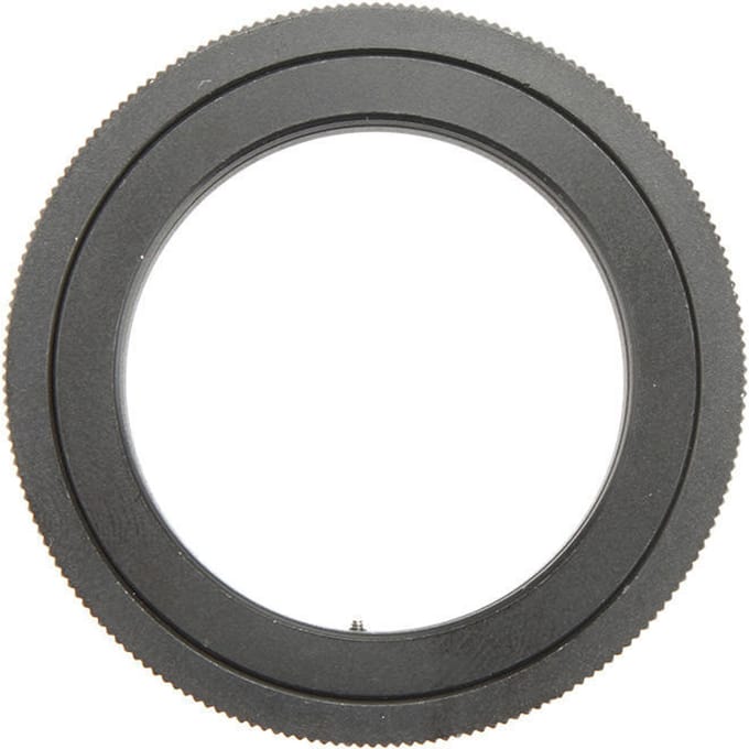 T/T2 Telefoto Spiegelobjectief Adapterring voor Nikon AI Mount Camera's zwart