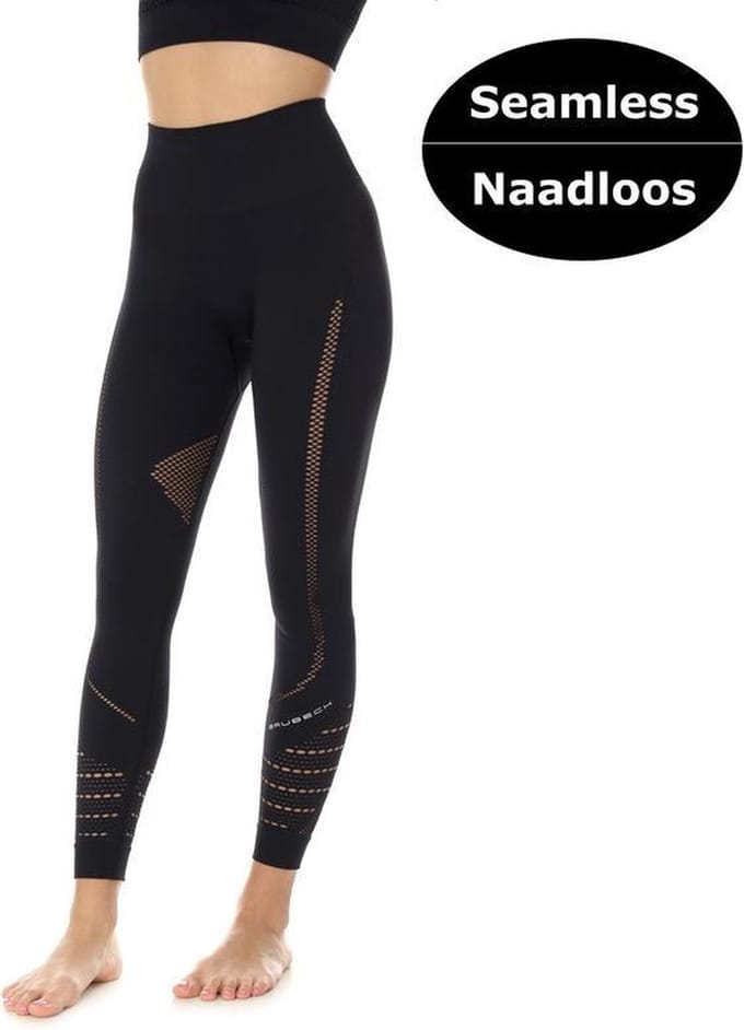 Brubeck Sportlegging Seamless GYM Dames - Functioneel Elegant en Stijlvol - Zwart XL