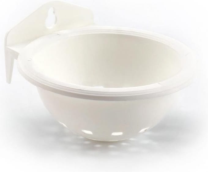Duvo+ Nestje plastiek met muurhaak Wit 11,5x5,5cm