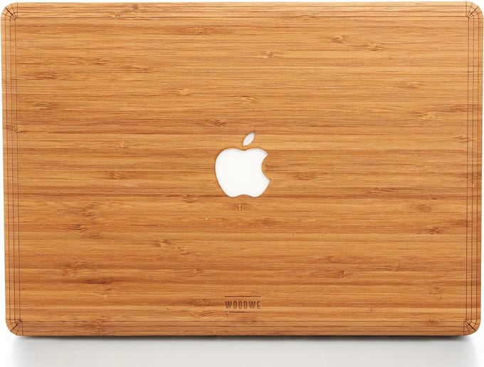 Woodwe - Laptopcover - MacBook Case - Apple PRO 13 inch - Hardcase - Bamboehout