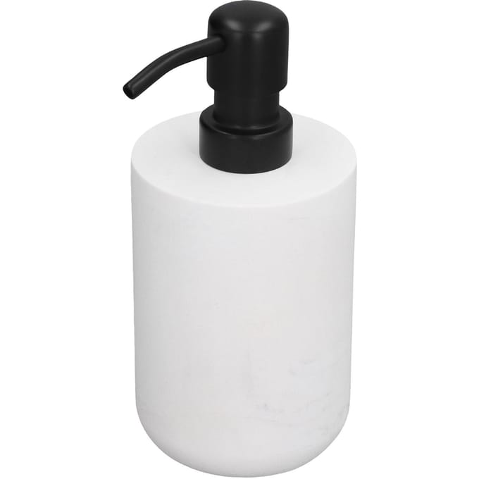 Distributeur de Savon Bec en Acier Inoxydable Pression Bouteille Distributrice de Lotion pour Salle de Bain Cuisine white