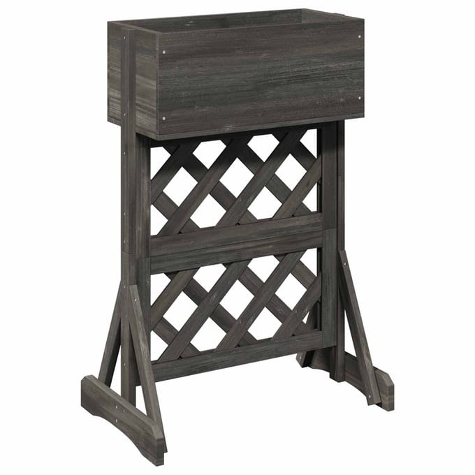 vidaXL Verticale Tuin Trellis Grijs 48 x 30 x 70,5 cm
