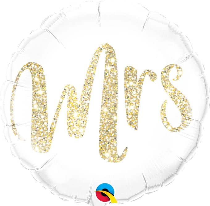 Qualatex - Folieballon Mrs Gold 45 cm