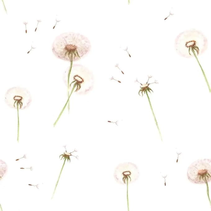 Baby behang Dekornik Dandelions
