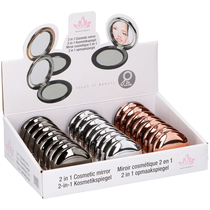 Opmaakspiegel 6,5 cm 3 assorti