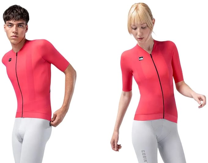 Gobik Cx Solid Korte Mouw Wielertrui Roze XS