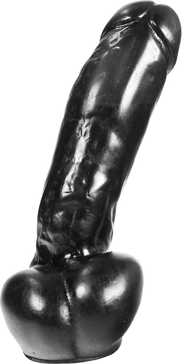 Dark Crystal Dildo 23,5 x 6,5 cm - zwart
