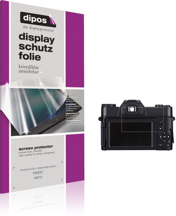 dipos – 4x Beschermfolie geschikt voor SWZEC AR10 | Krasbestendige & heldere Screenprotector Ultra-Thin