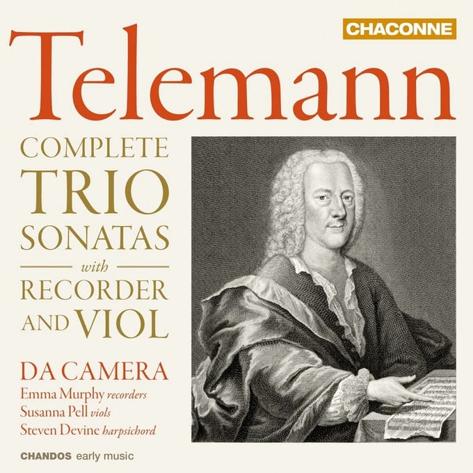 Da Camera, Emma Murphy, Susanna Pell, Steven Devine - Telemann: Recorder and Viol Trio Sonatas (CD)