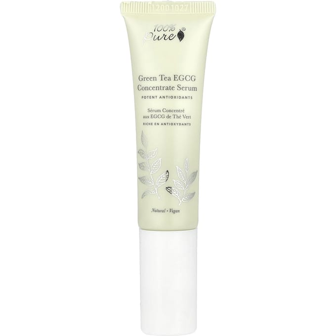 100% Puur, Groene Thee Egcg Geconcentreerd Serum, 30 ml(1 fl oz) white