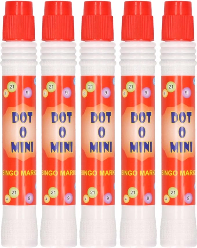 Twisk bingodabber speelgoed rood Dot.O.Win 20ml voor bingo plezier.