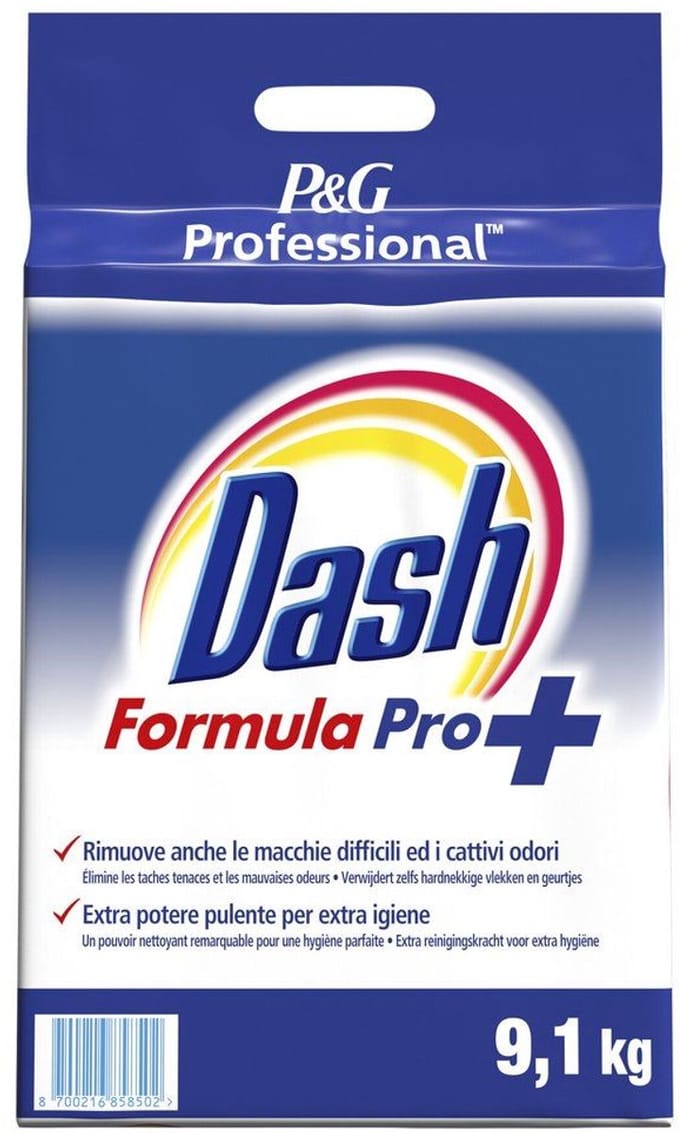 Dash Professional Formula Pro+ waspoeder 9,1 kg 130 wasbeurten (8700216858502)