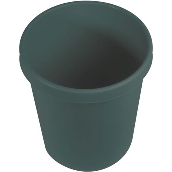 Prullenmand Helit De Groene Duitser, volume 18 l, omtrekrand, gerecycled plastic, groen