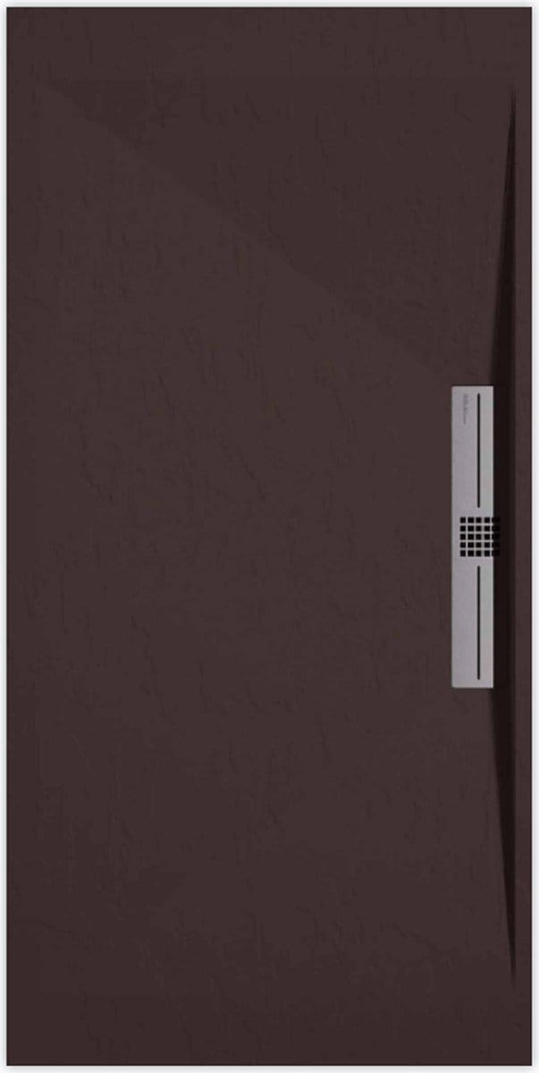 Sanifun douchebak Stone Side Chocolate Slate 1400 x 700 S