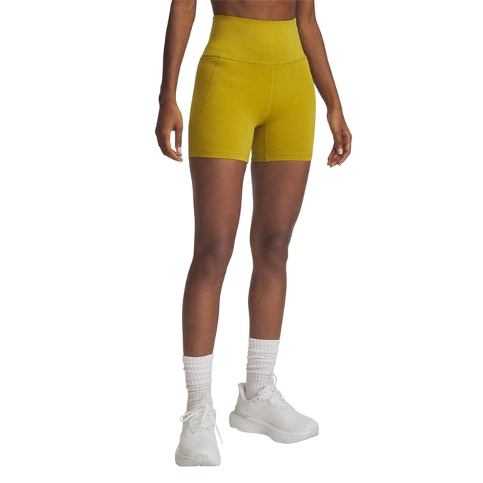 Under Armour Meridian nauwsluitende compressieshorts voor dames (Mosterd)