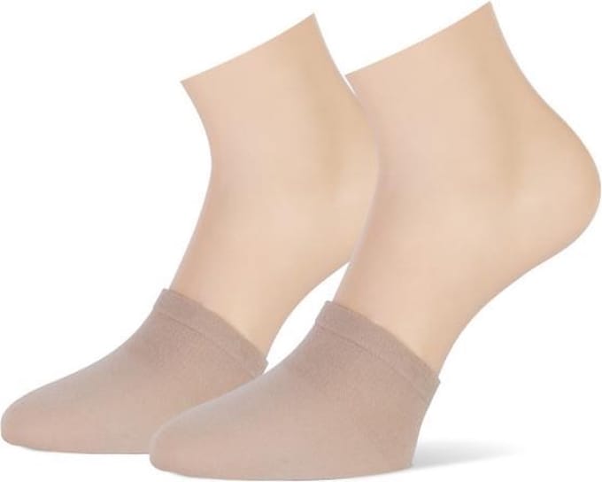Teckel Dames Teensokjes Beige One size 2 paar