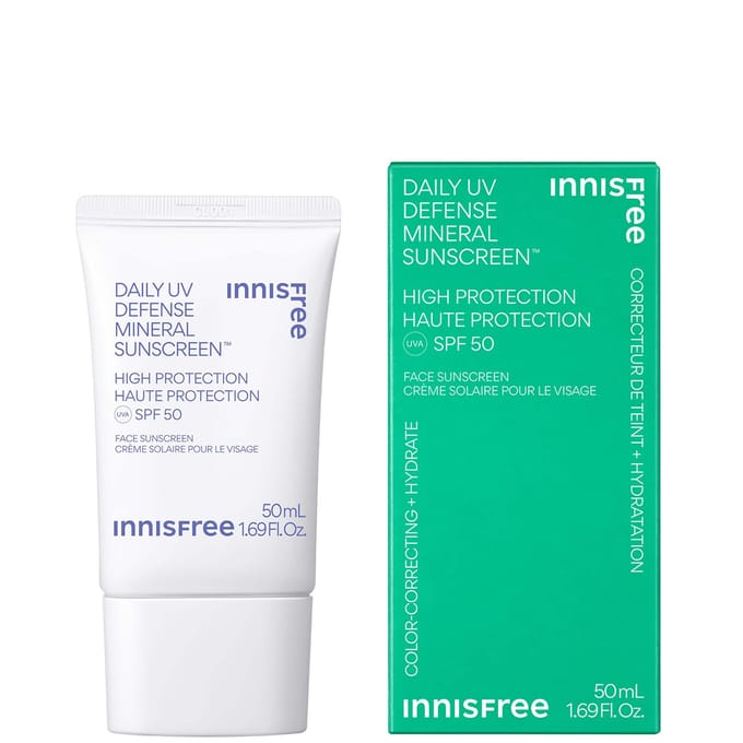 INNISFREE Daily UV Defense Mineral Sunscreen SPF 50 50ml