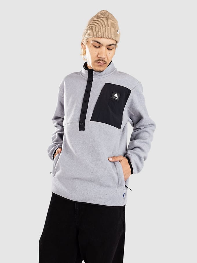 Burton Cinder Half-Zip Fleece Trui grijs