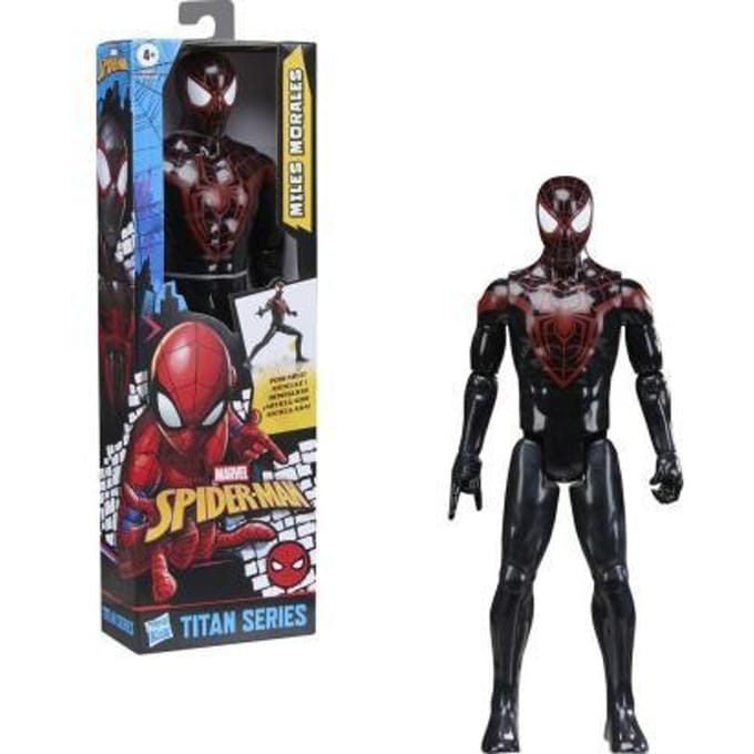 Hasbro Marvel Spider-Man Titan Series Miles Morales actiefiguur 30cm.