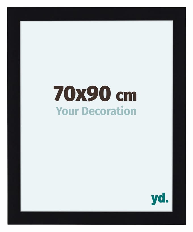 Your Decoration - Fotolijst 70x90 cm - MDF - Zwart Hoogglans - Como