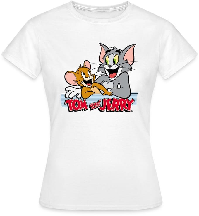 Tom En Jerry Vrienden T-Shirt Dames