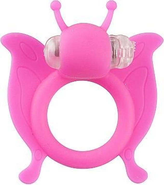 Shots S-Line cockring/penisring Butterfly roze