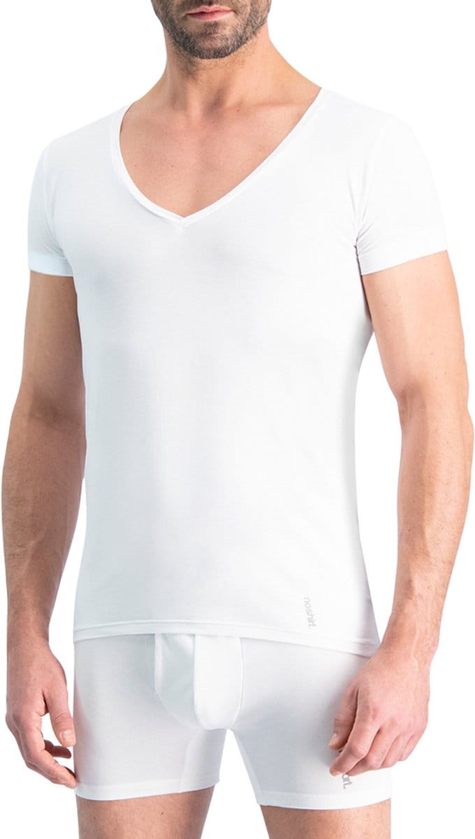 Noshirt Performance - Ondershirt - Diepe V-hals - Tencel - Wit - S