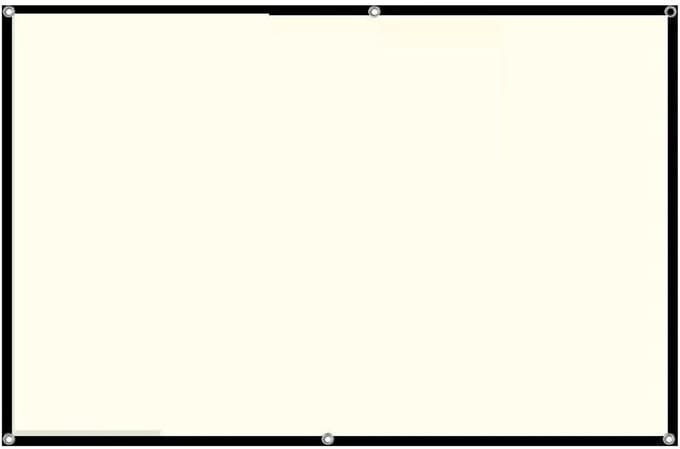 Projectiescherm - Wit raster - Film avond - Anti-licht reflecterend - 120 inch - Wit