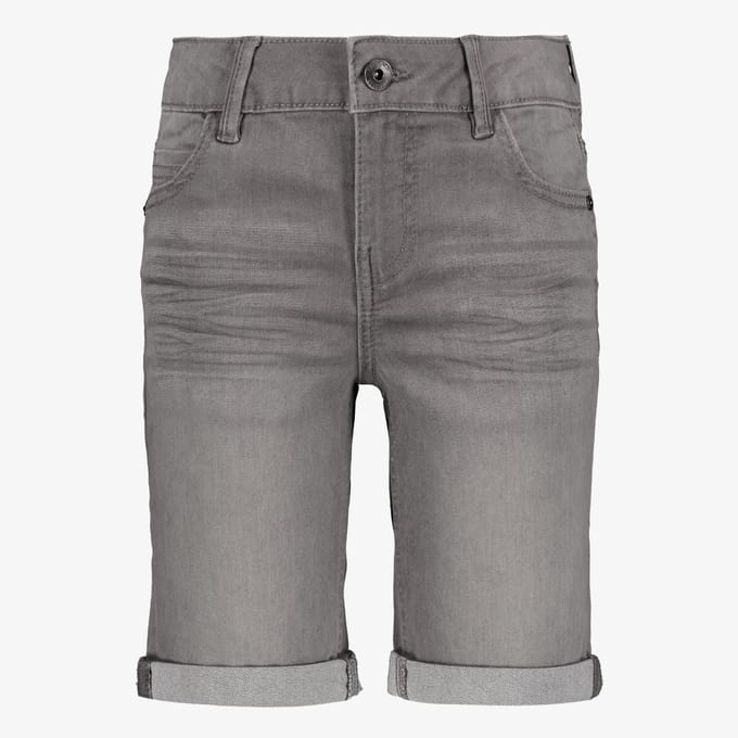 Unsigned jongens denim short grijs - Maat 92