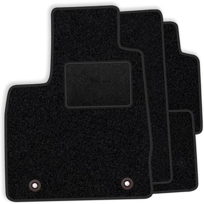 Complete set velours vloermatten passend voor Opel Corsa C 2000-2006 - zwarte afwerking