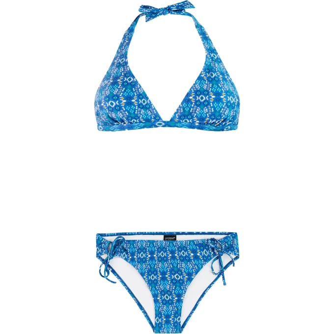 Protest PRTMuscle - Halter bikini set Dames - Koordsluiting - Uitneembare vulling - Normale pasvorm - Blauw