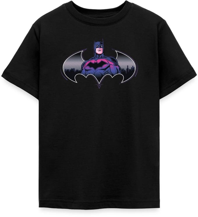 Batman Cool Ontwerp Met Logo En Roze Kostuum T-Shirt Tiener