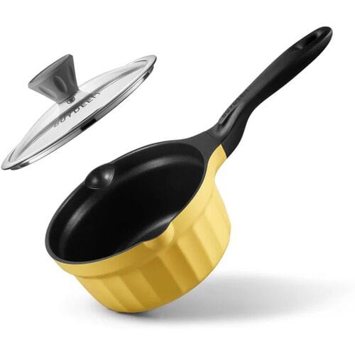 BUYDEEM Gietaluminium pan met antiaanbaklaag, 1,9 QT