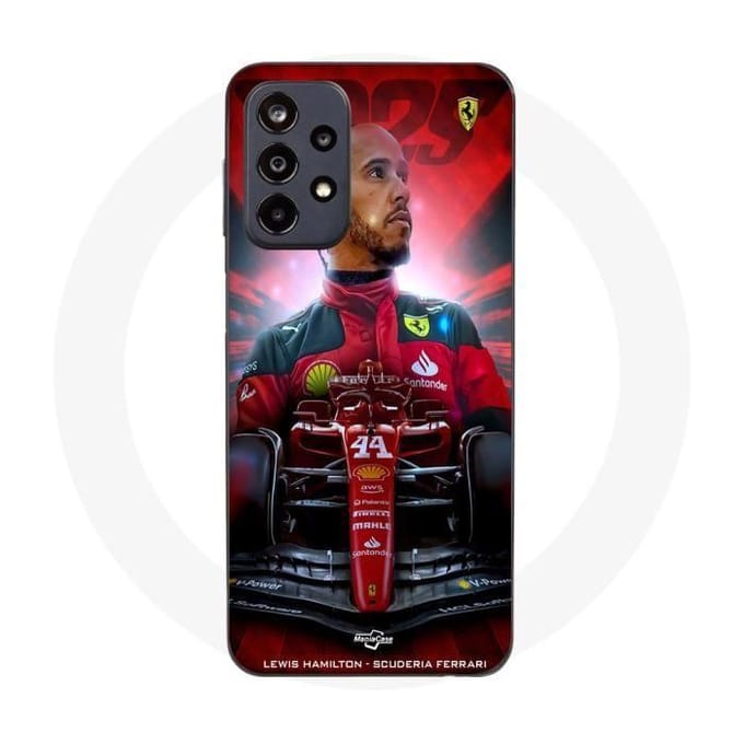 Coque - Ferrari - Lewis Hamilton - Samsung Galaxy A23 5G - Souple - Noir