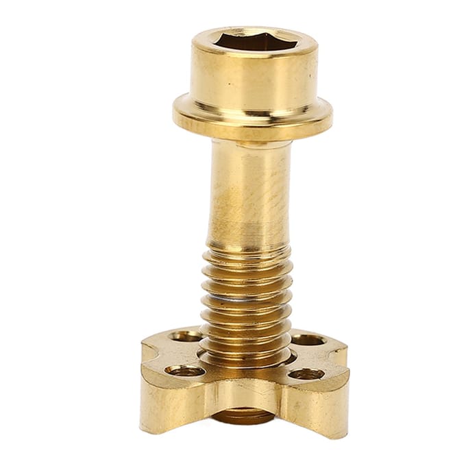 Voorderailleur Schroefpakking Ti Legering Vaste Set Kit Boog Halve Maan Ring Hol Goud beige