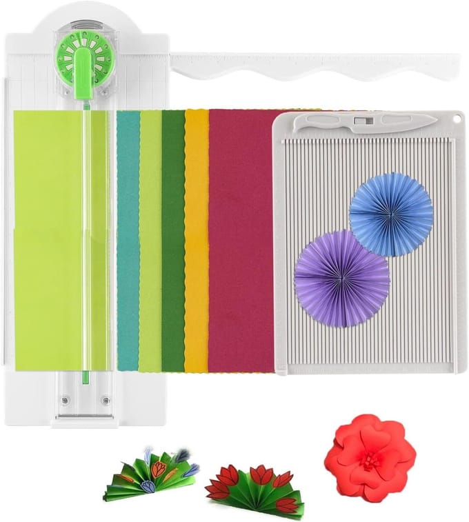 Papier Trimmer - Snijmachine Scrapbooking - Kaarten Maken - Twaalf Vormen - 36 cm - Grijs