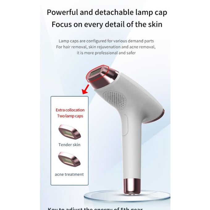 Nieuwe Ontharingsapparaat Huishoudelijk Vriespunt Ontharingsinstrument White gray