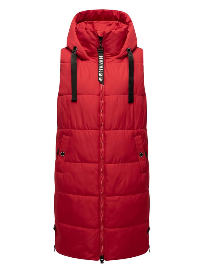 Navahoo dames lange bodywarmer Schnuffelchen – Warm & Stijlvol met Capuchon