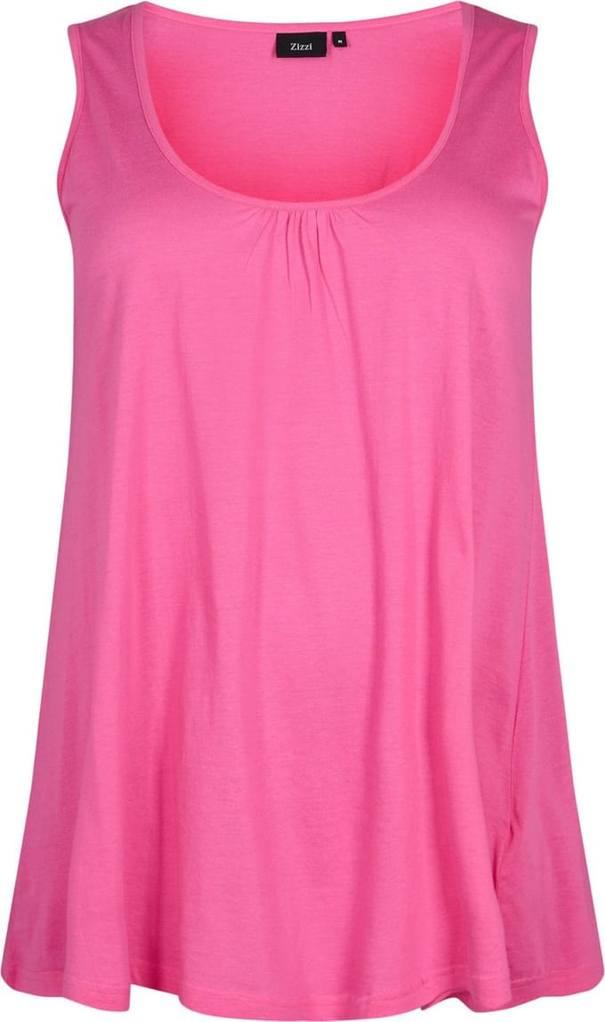 ZIZZI VAMANDA, S/L, TOP Dames Blouse - Pink - Maat M (46-48)