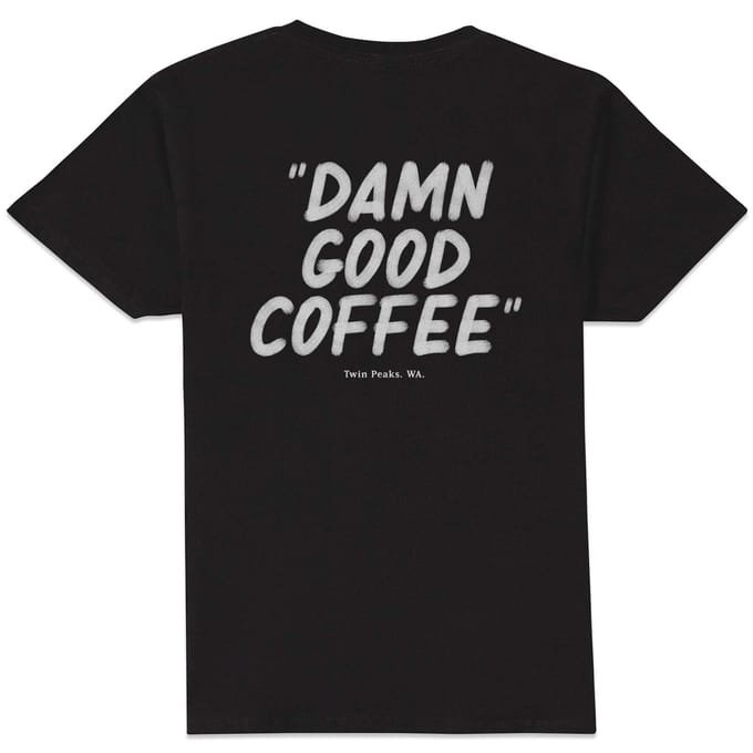 Twin Peaks Damn Good Coffee Unisex T-Shirt - Black - XL
