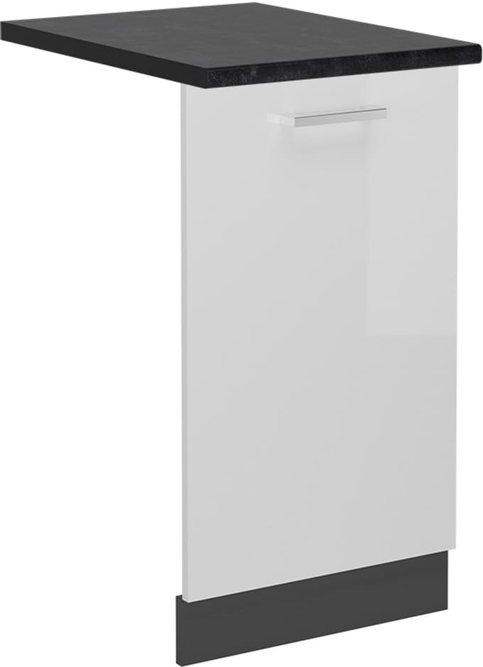 Vicco R-Line Vaatwasserfrontpaneel – 45 cm, WB Antraciet Wit Hoogglans