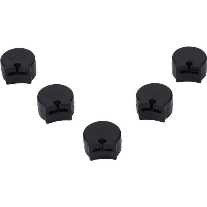 5 Pièces Confortable Pratique Caoutchouc Repose-pouce Clarinette Coussin Protecteurs Couvre-doigt black