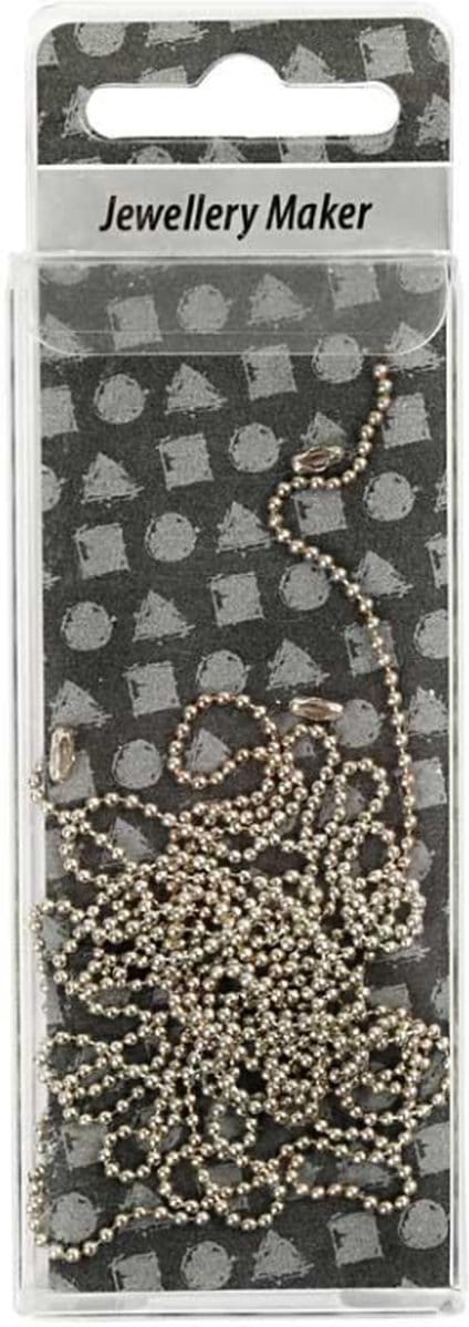 Creativ Company Balletjesketting 1,5 mm Zilver 3 m