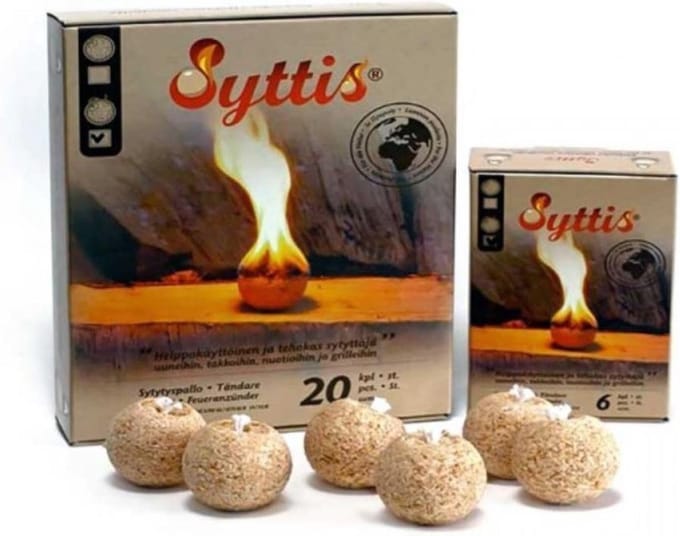 Syttis Aanmaakbol Met Lucifer (20 Stuks)