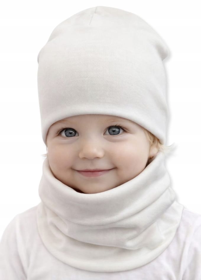 Dartomik - Babymuts- en Sjaalset - Witsel - Oeko-Tex - 0+