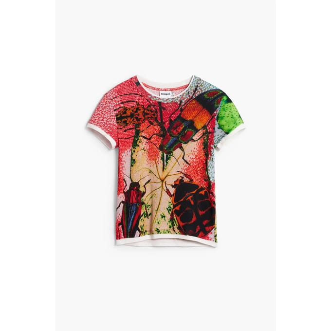 Desigual Rosso Katoenen Dames T-shirt